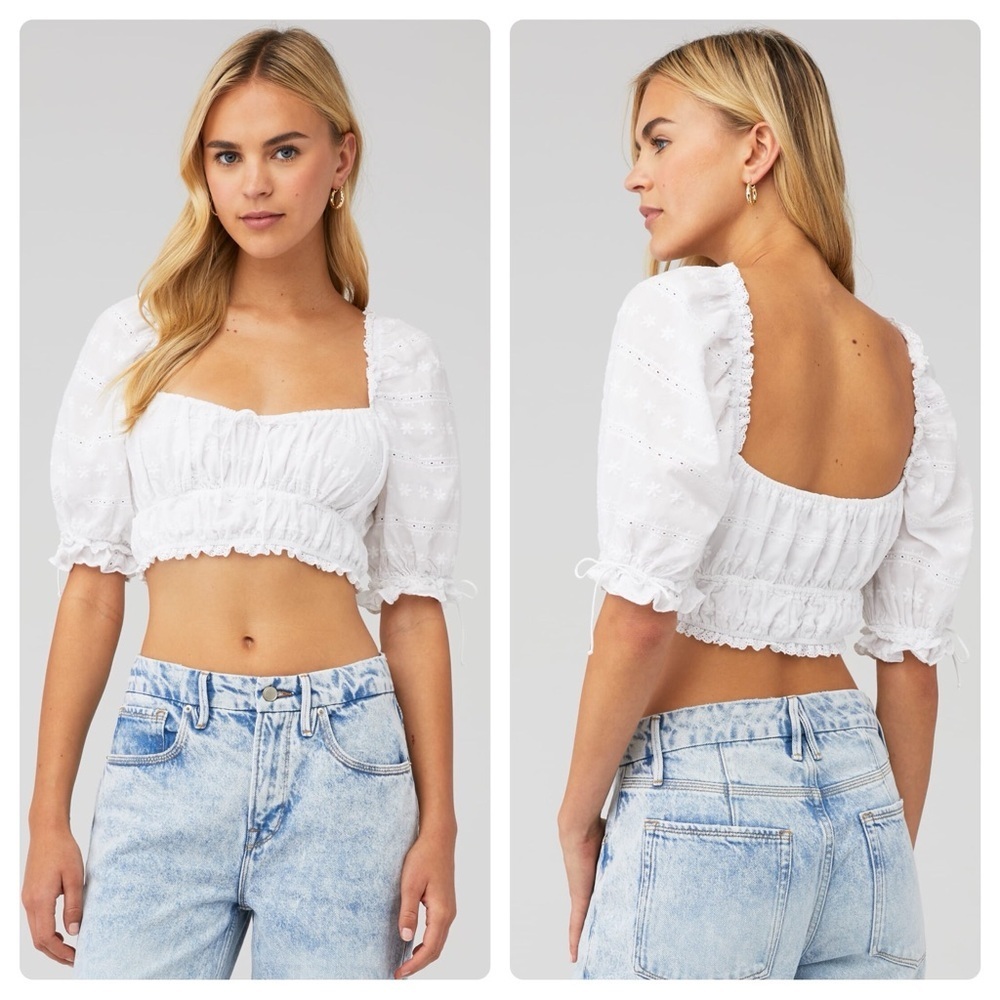 FOR LOVE & LEMONS Iris Crop Top (T1)